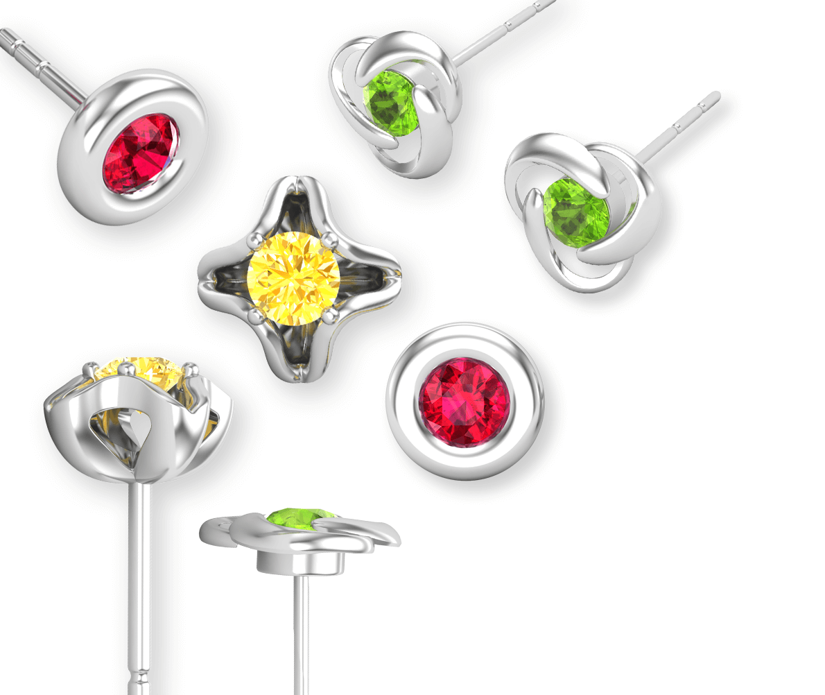 Set of earrings