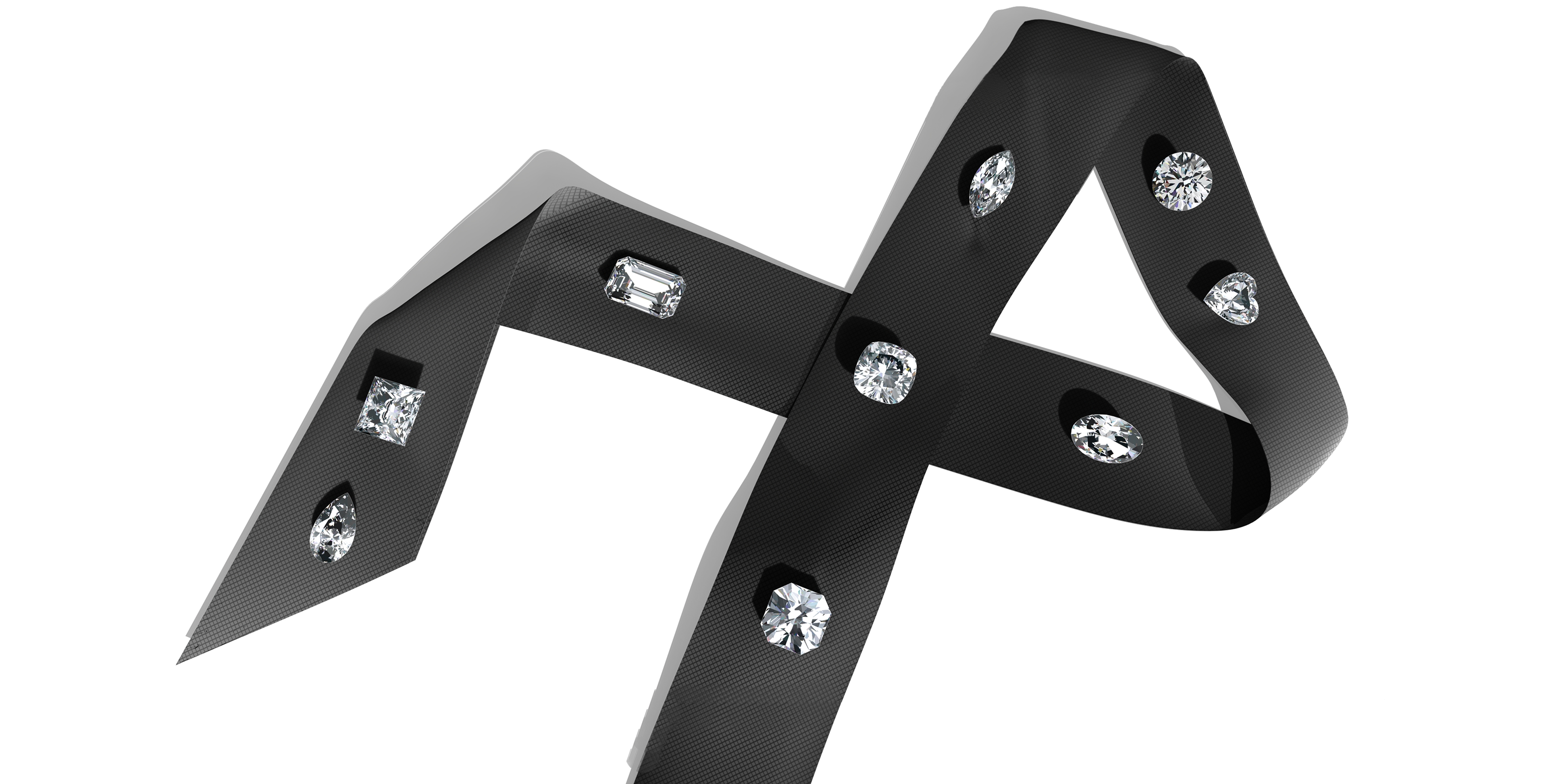 Two round brilliant cut colorless cremation diamonds from ashes.